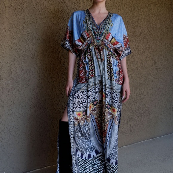 Caftan Dress-Kaftan Coverup Women's Kaftan Dress - Picture 7 of 11
